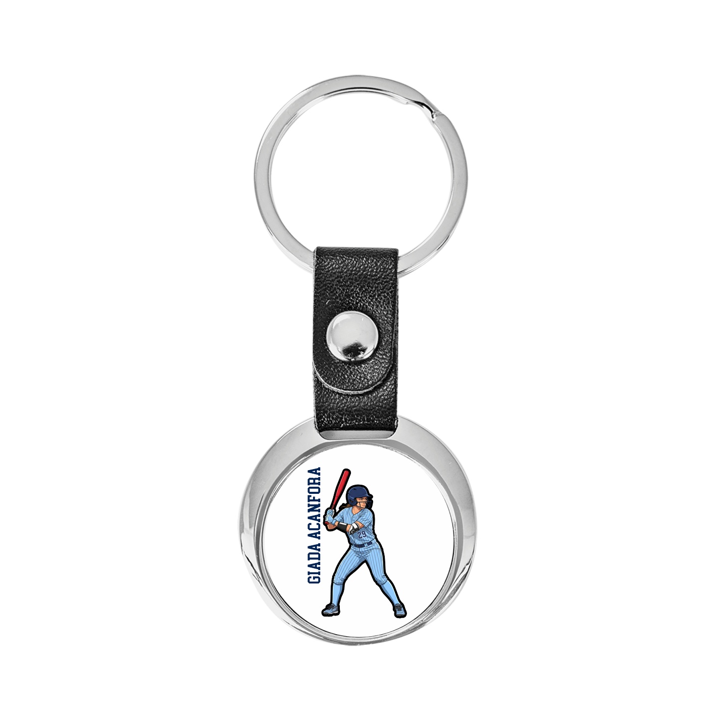 Key Chain — Name Vertical in Classic