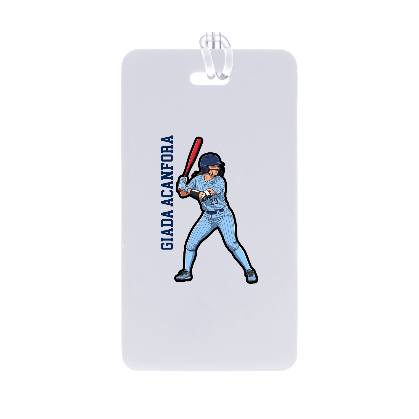 Bag Tag — Name Vertical in Classic
