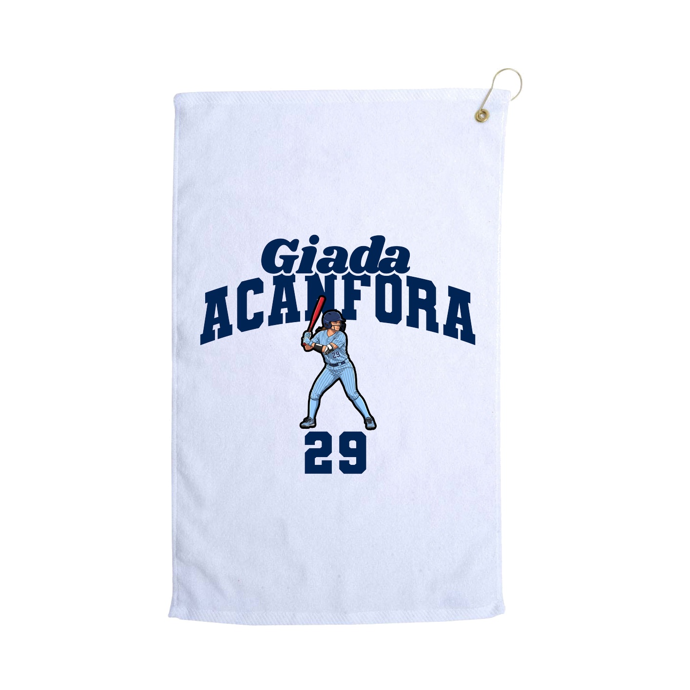 Golf Towel — Signature Arch in White