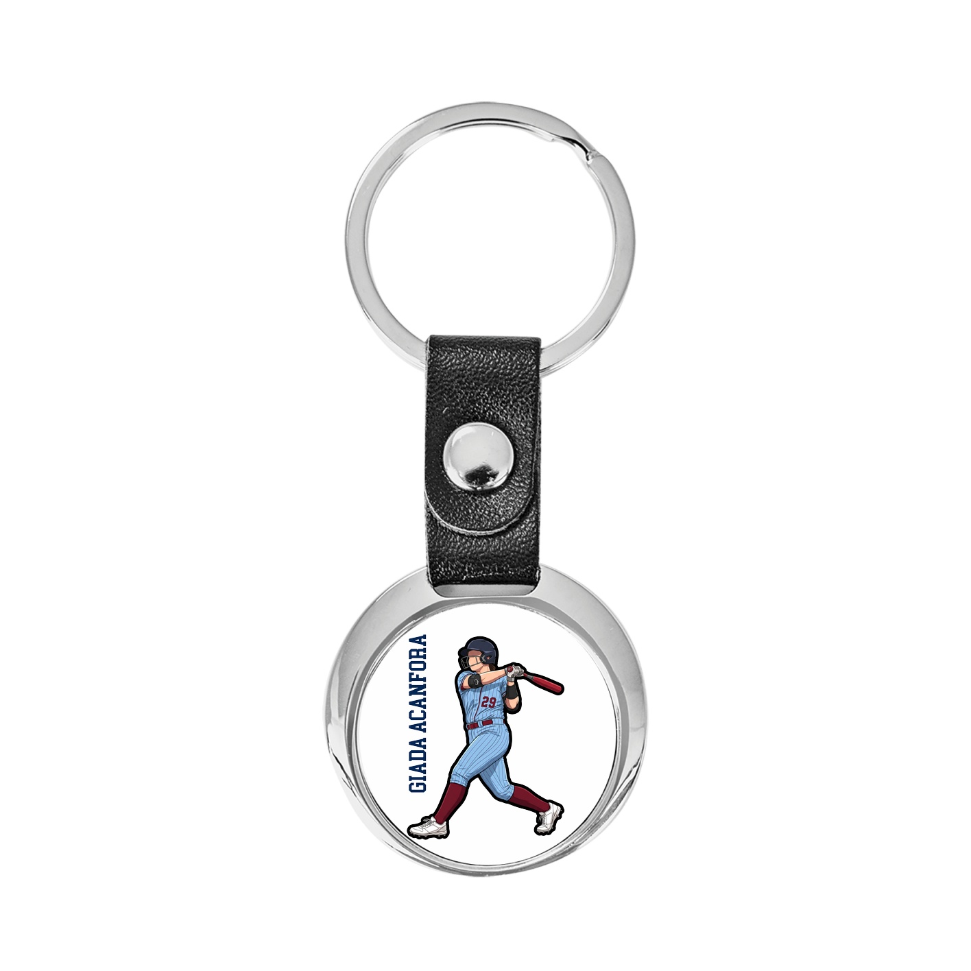 Key Chain — Name Vertical in Classic