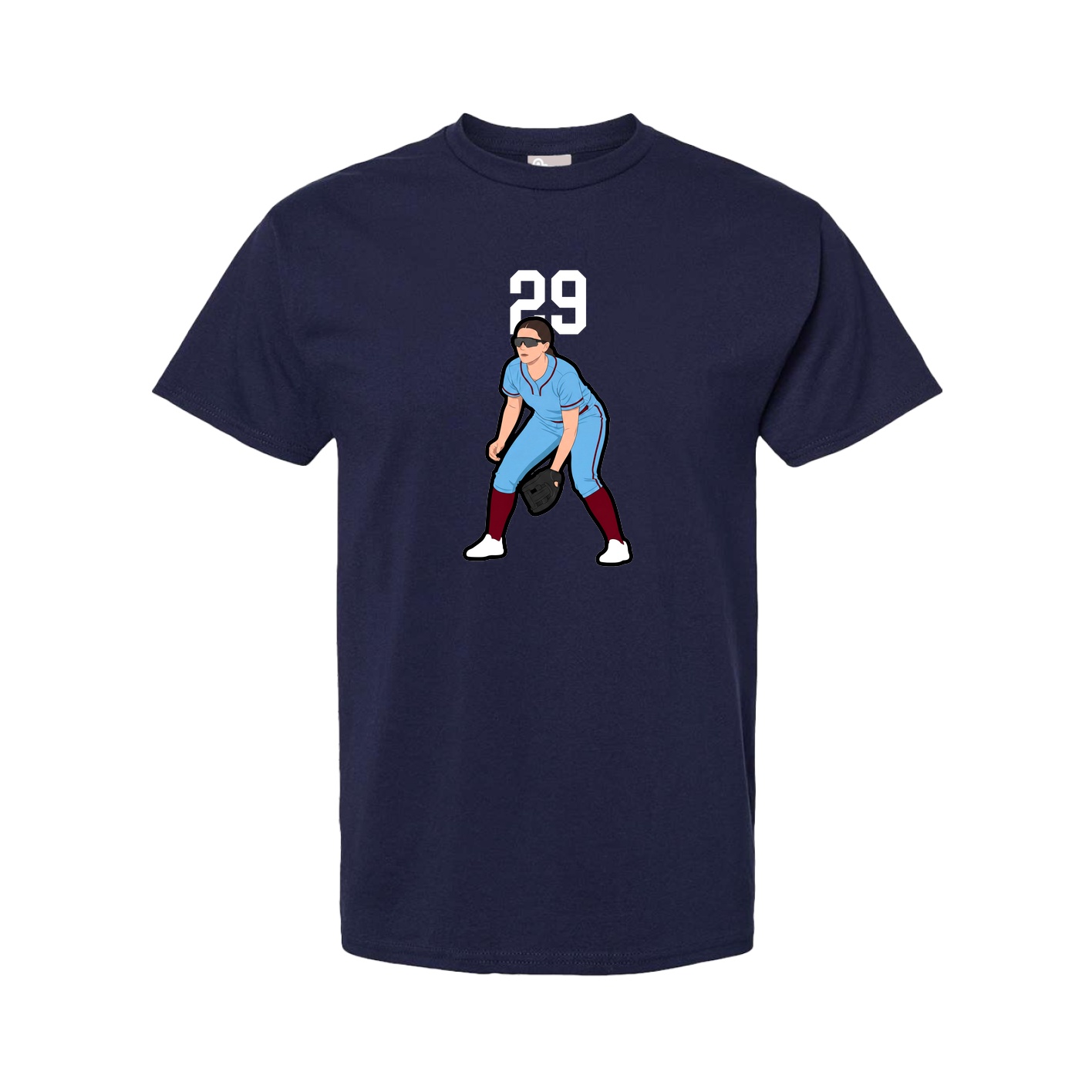 Tee — Number Top in Navy