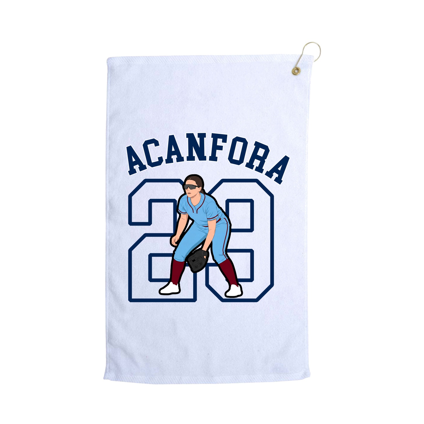 Golf Towel — Shirsey Arch in White