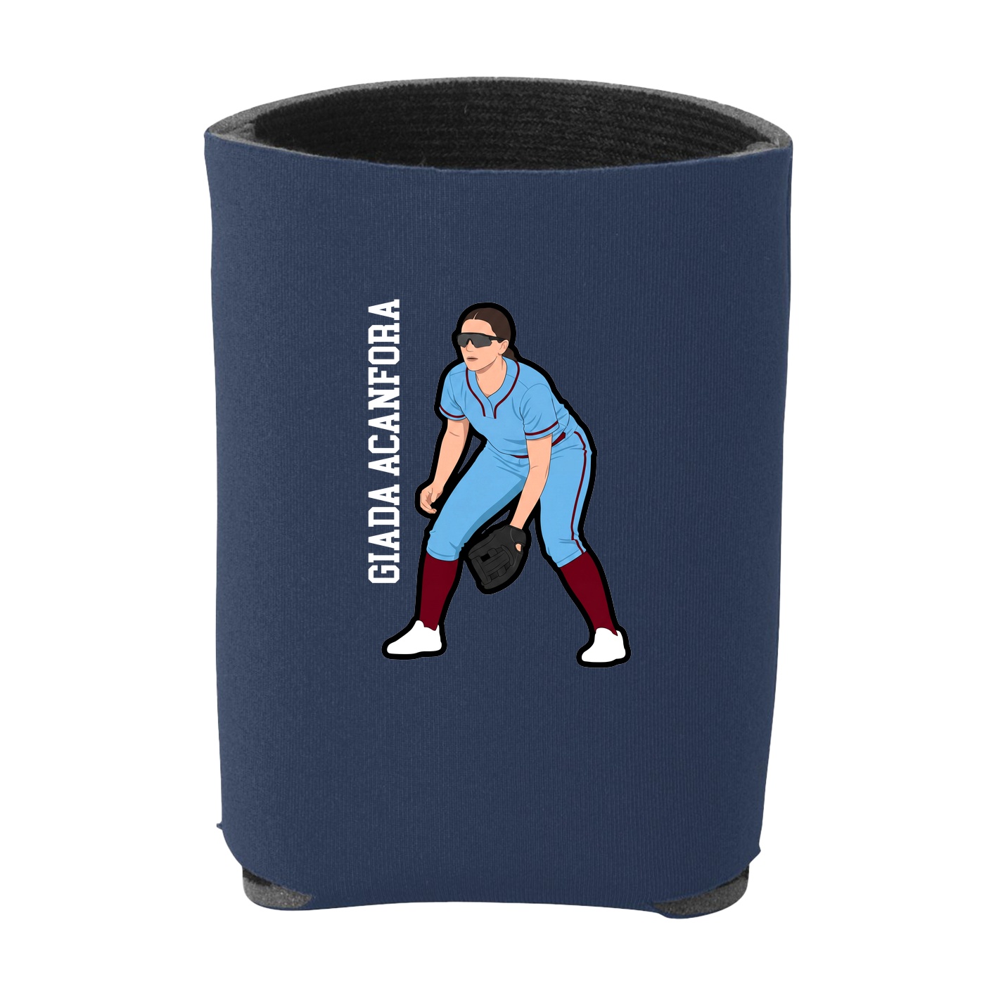 Can Holder — Name Vertical in Navy