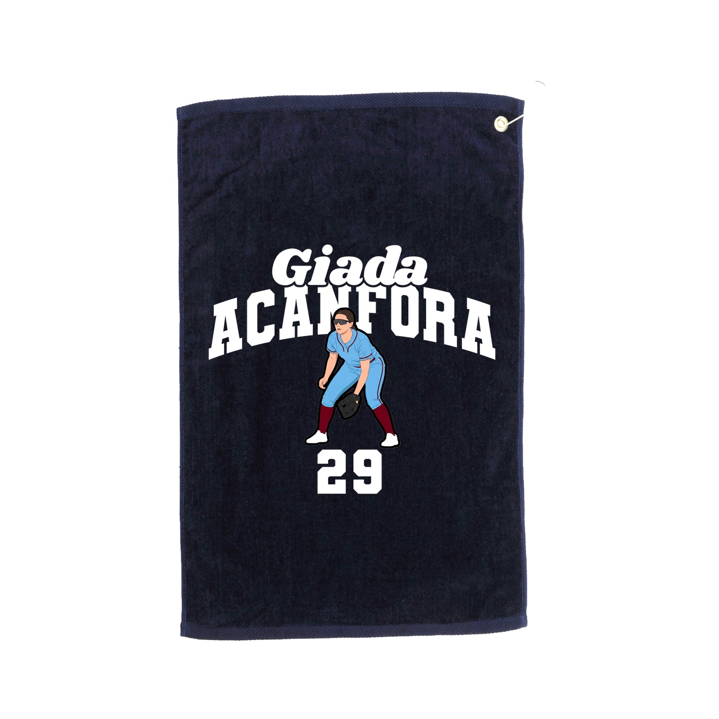 Golf Towel — Signature Arch in Navy