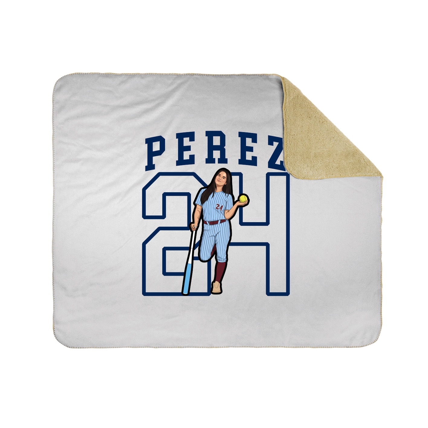Throw Blanket — Shirsey in White