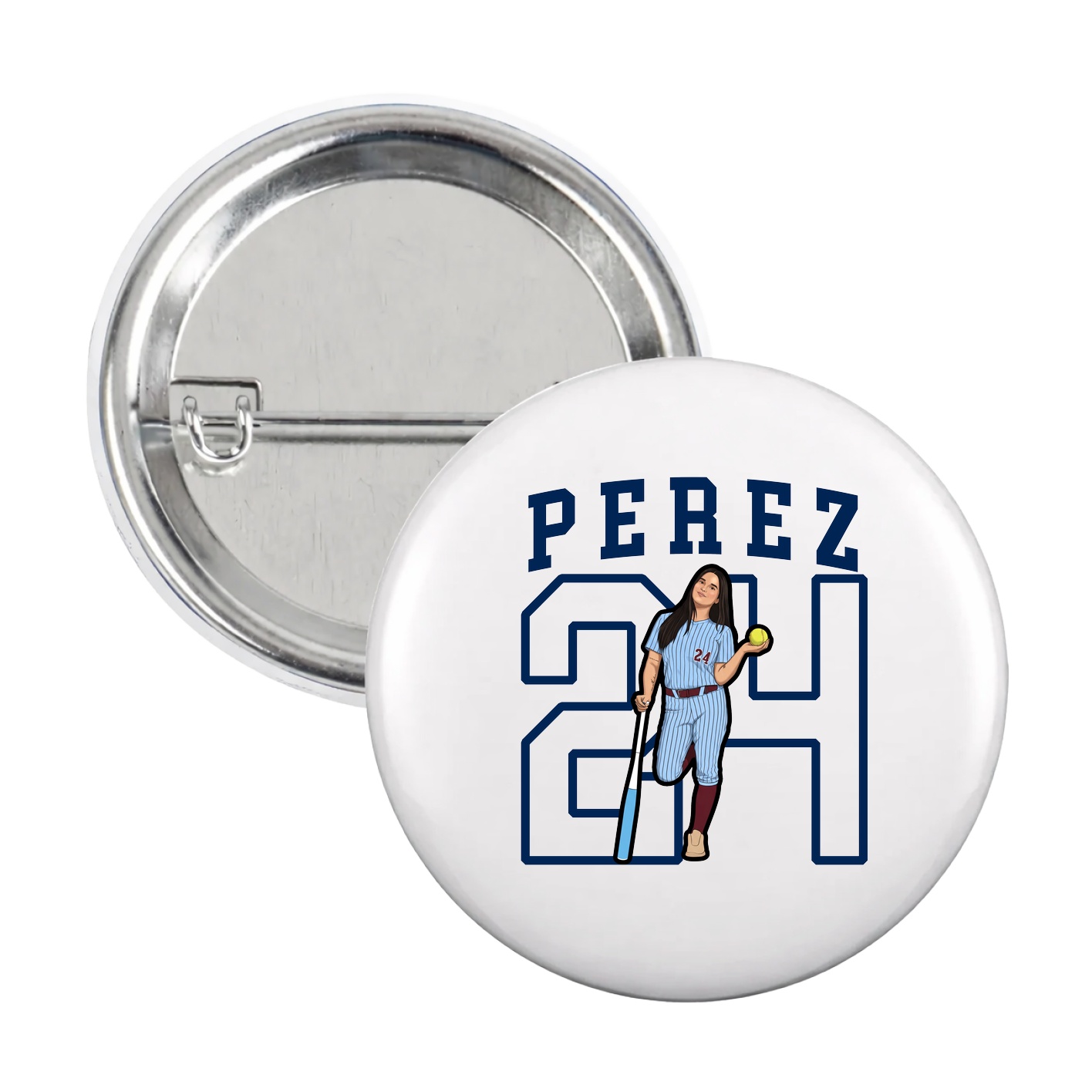 Game Day Button — Shirsey in White