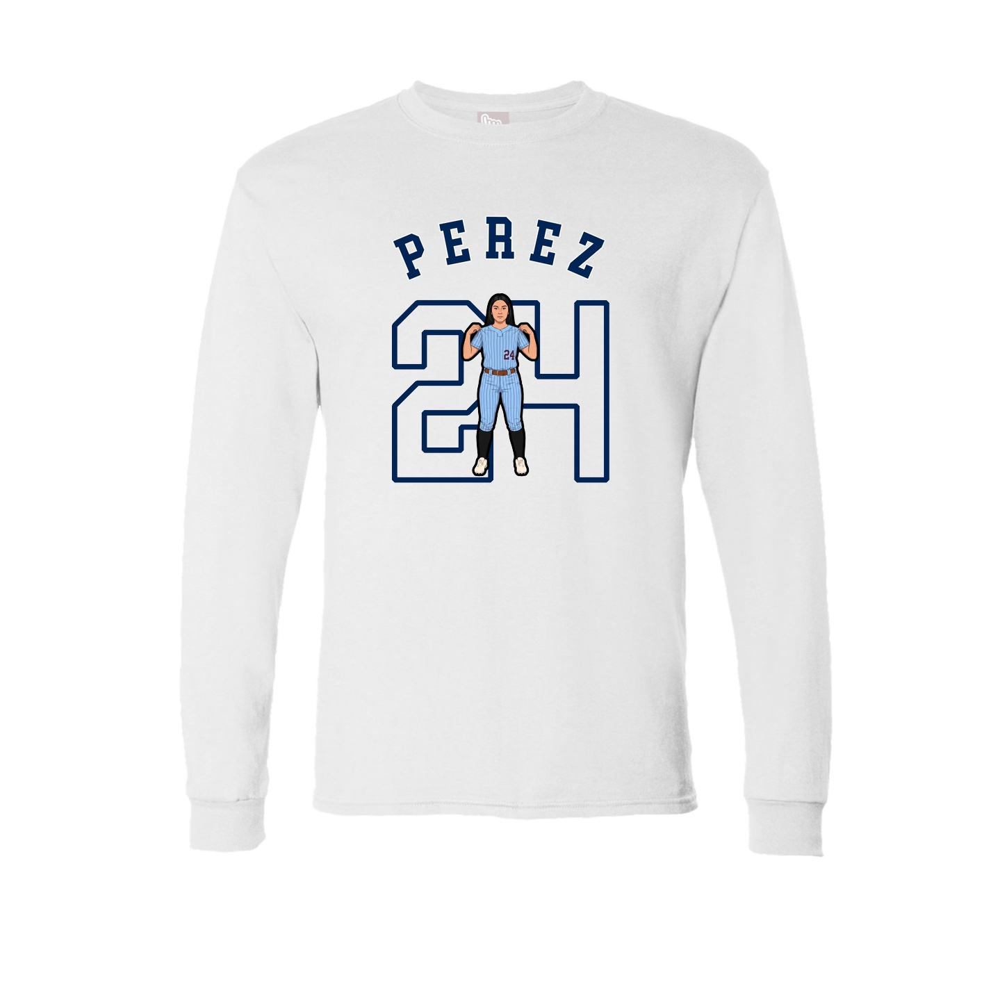 Long Sleeve Tee — Shirsey Arch in White