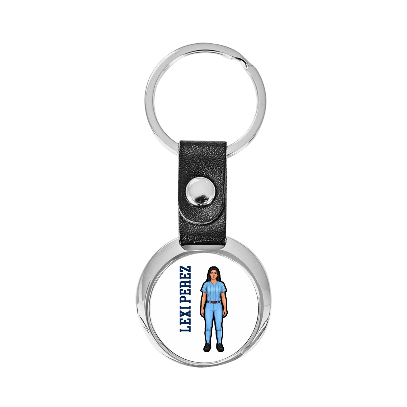 Key Chain — Name Vertical in Classic