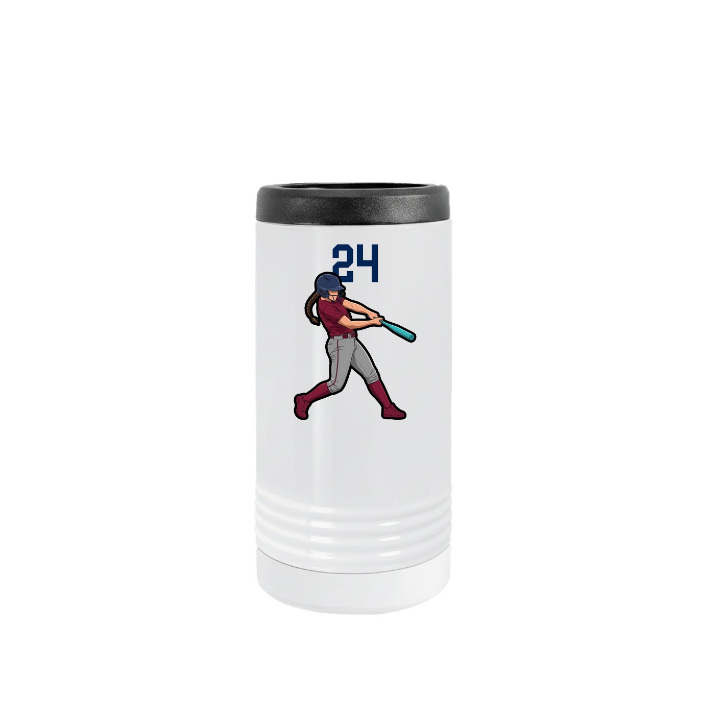 Slim Beverage Holder — Number Top in White