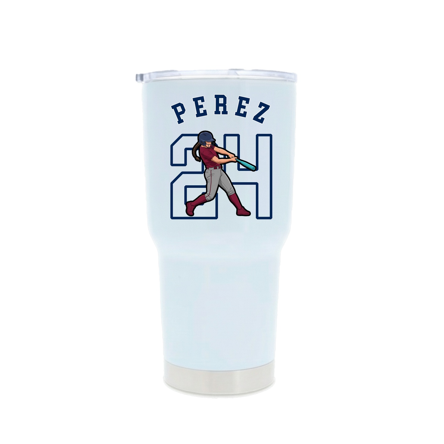30oz Stainless Steel Tumbler — Shirsey Arch in White