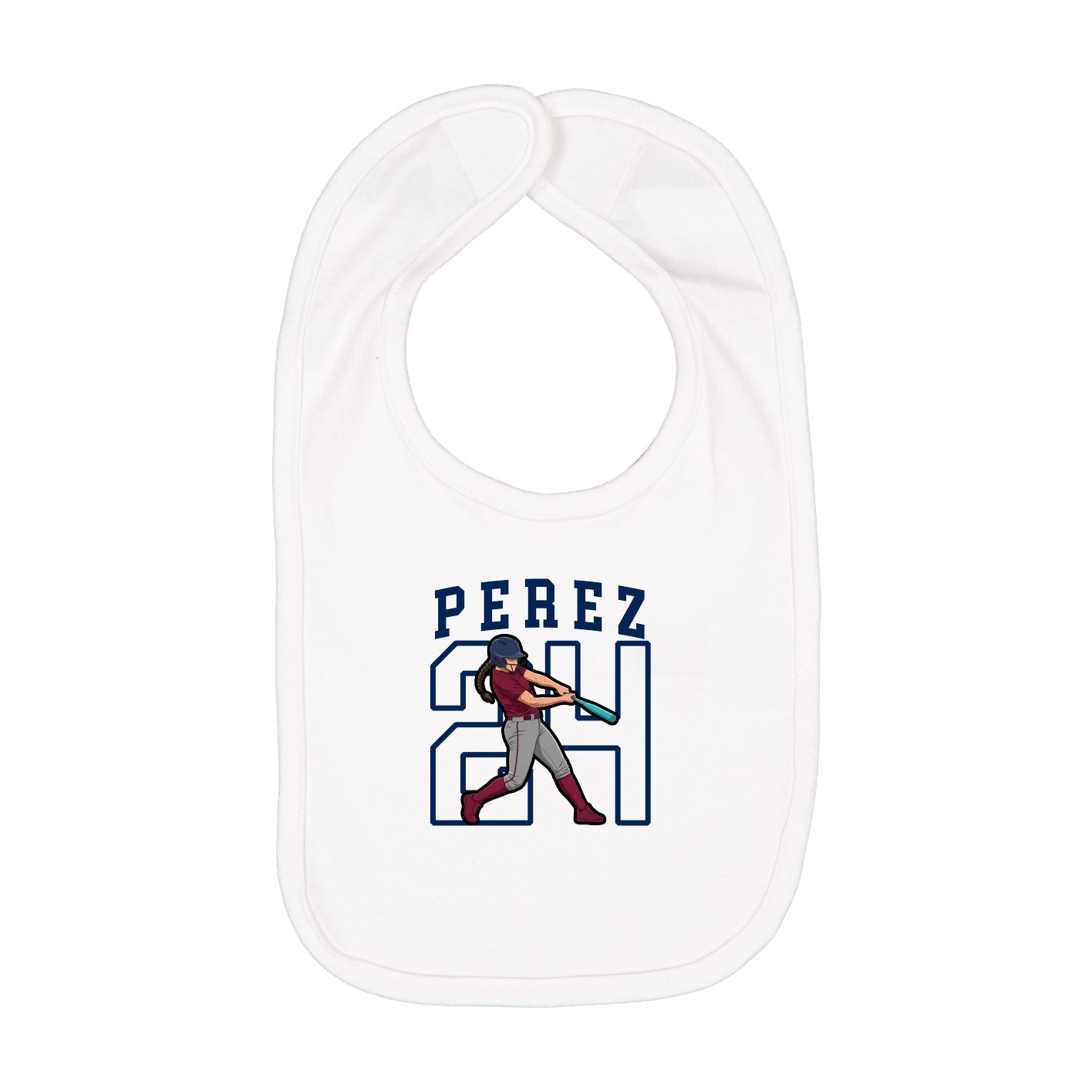 Infant Bib — Shirsey in White