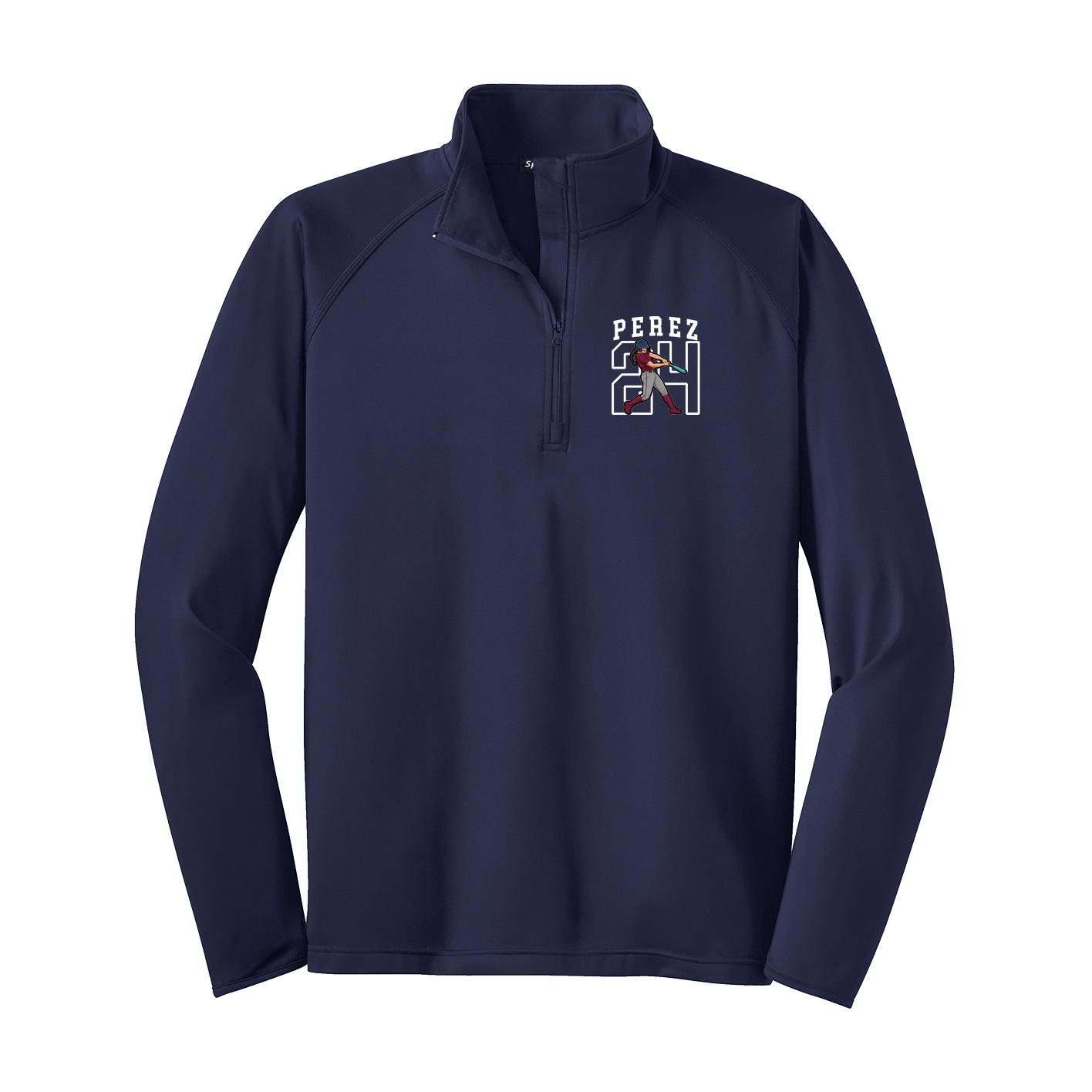 Q-Zip Pullover — Shirsey in Navy