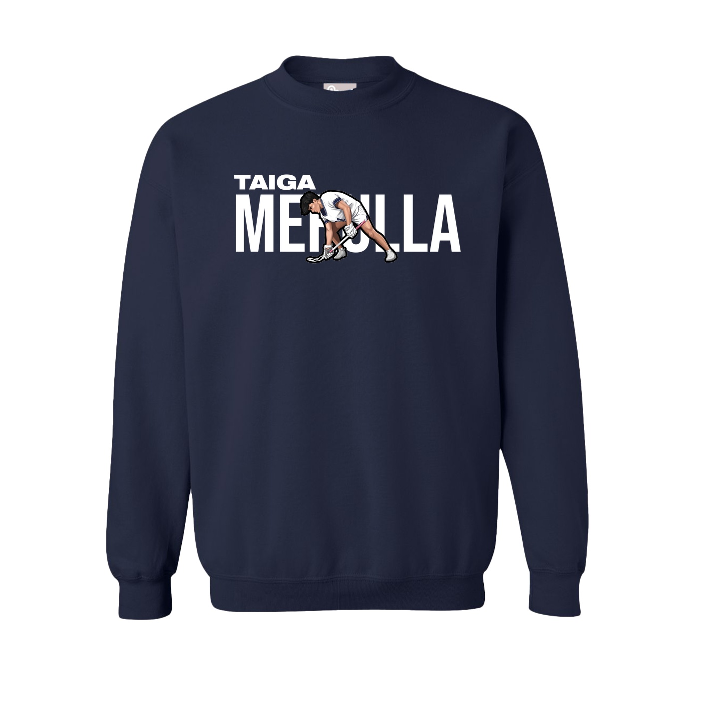 Fleece Crew — Player Name in Navy