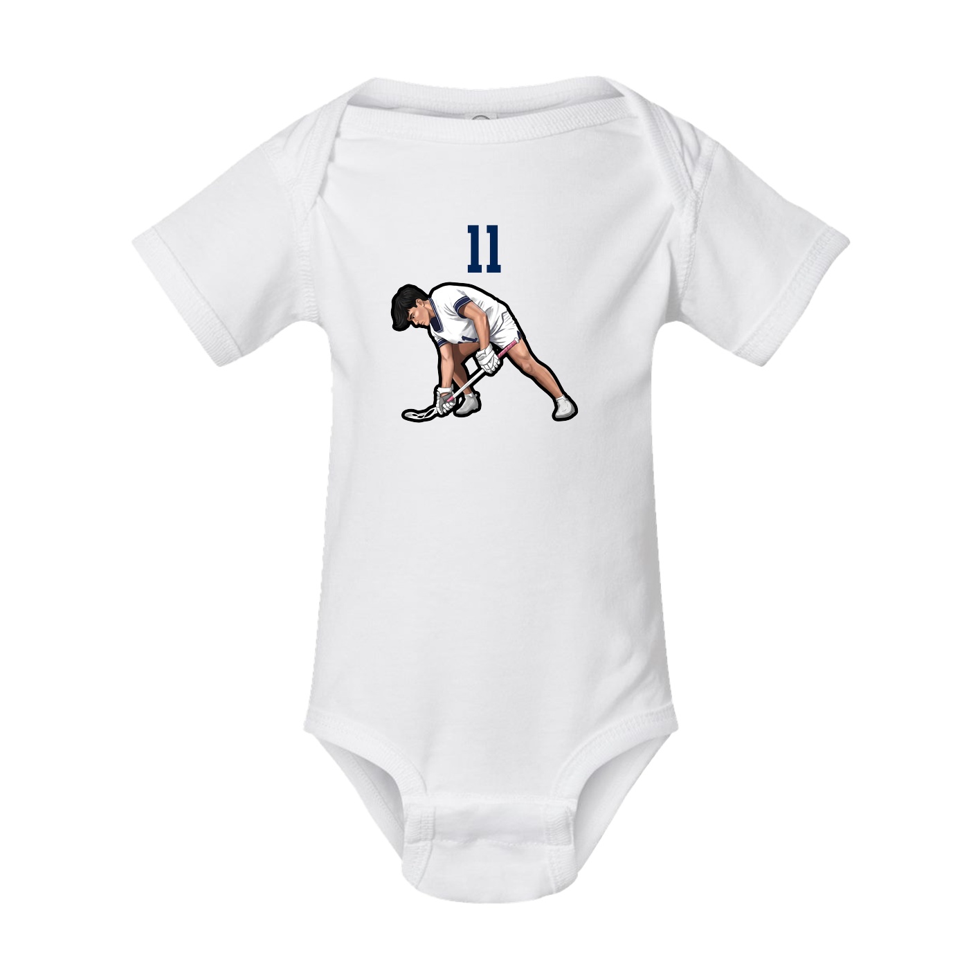 Baby Onesie — Number Top in White