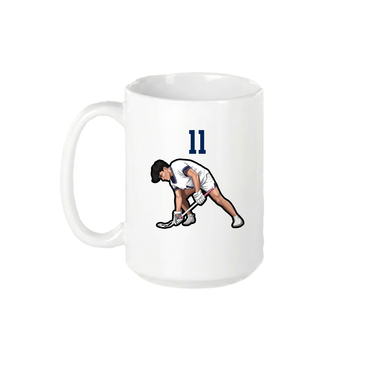 15oz Coffee Mug — Number Top in White