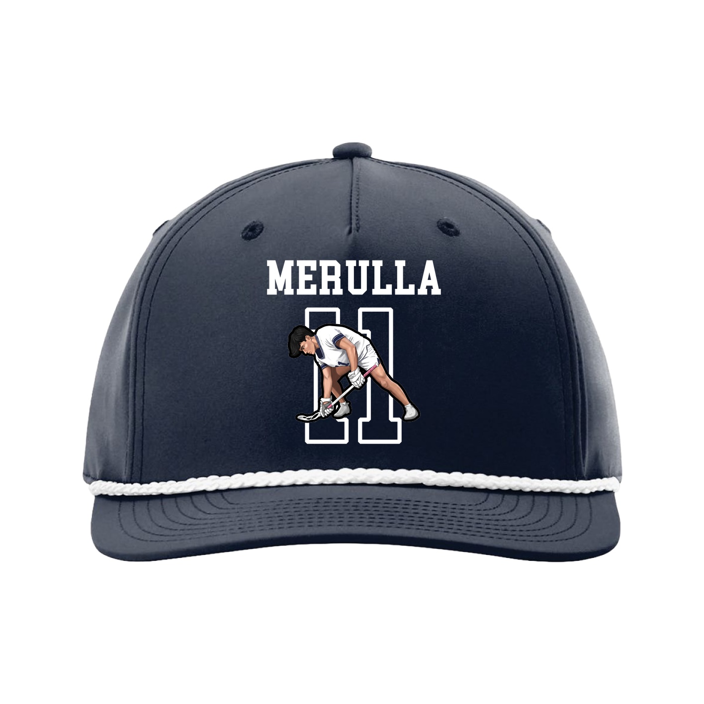 Five-Panel Classic Rope Cap — Shirsey in Navy