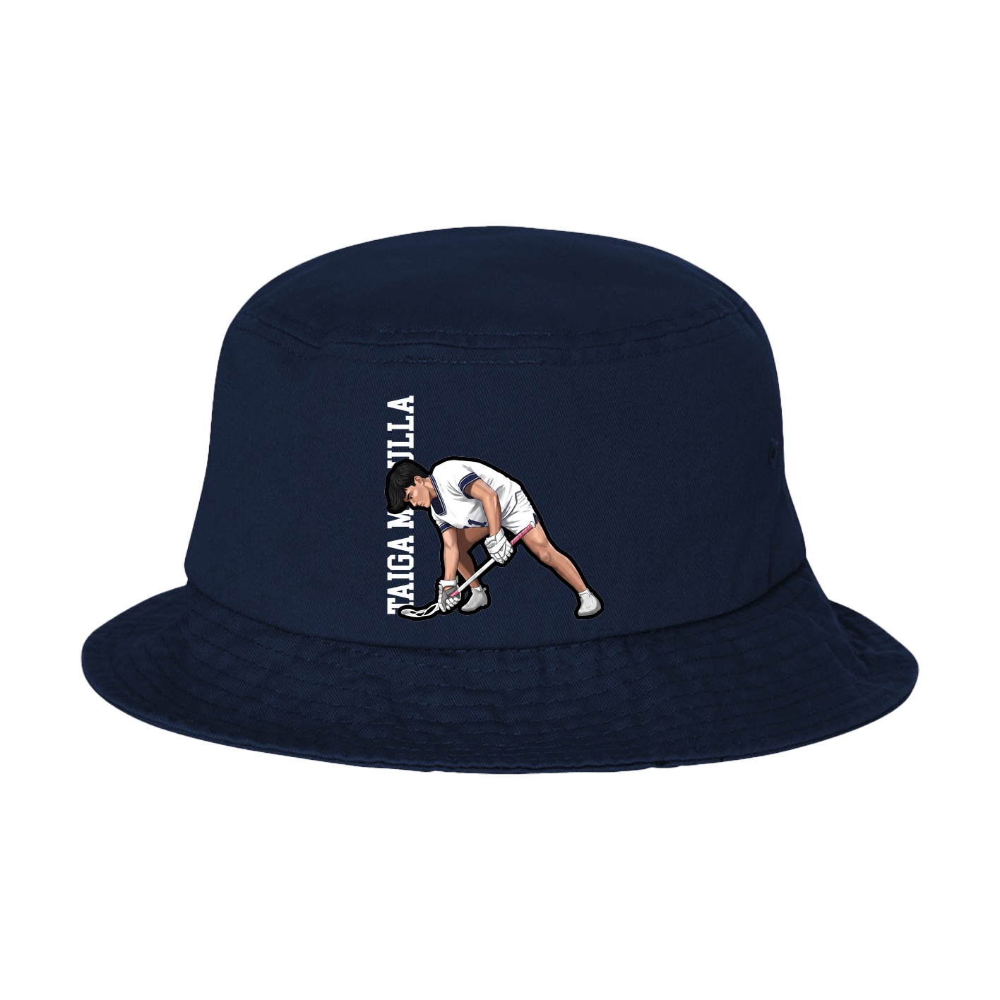 Bucket Cap — Name Vertical in Navy
