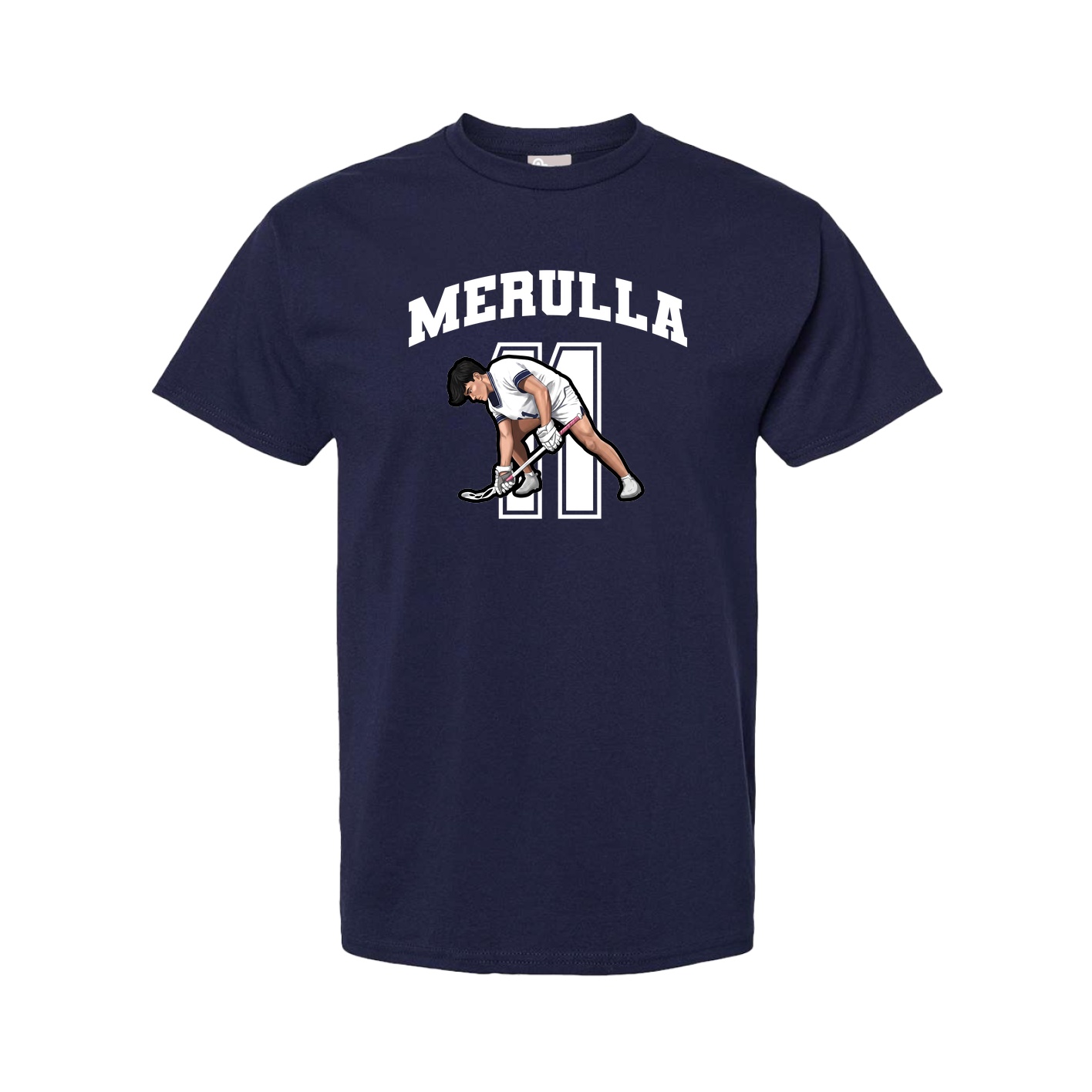 Youth Tee — Number in Navy
