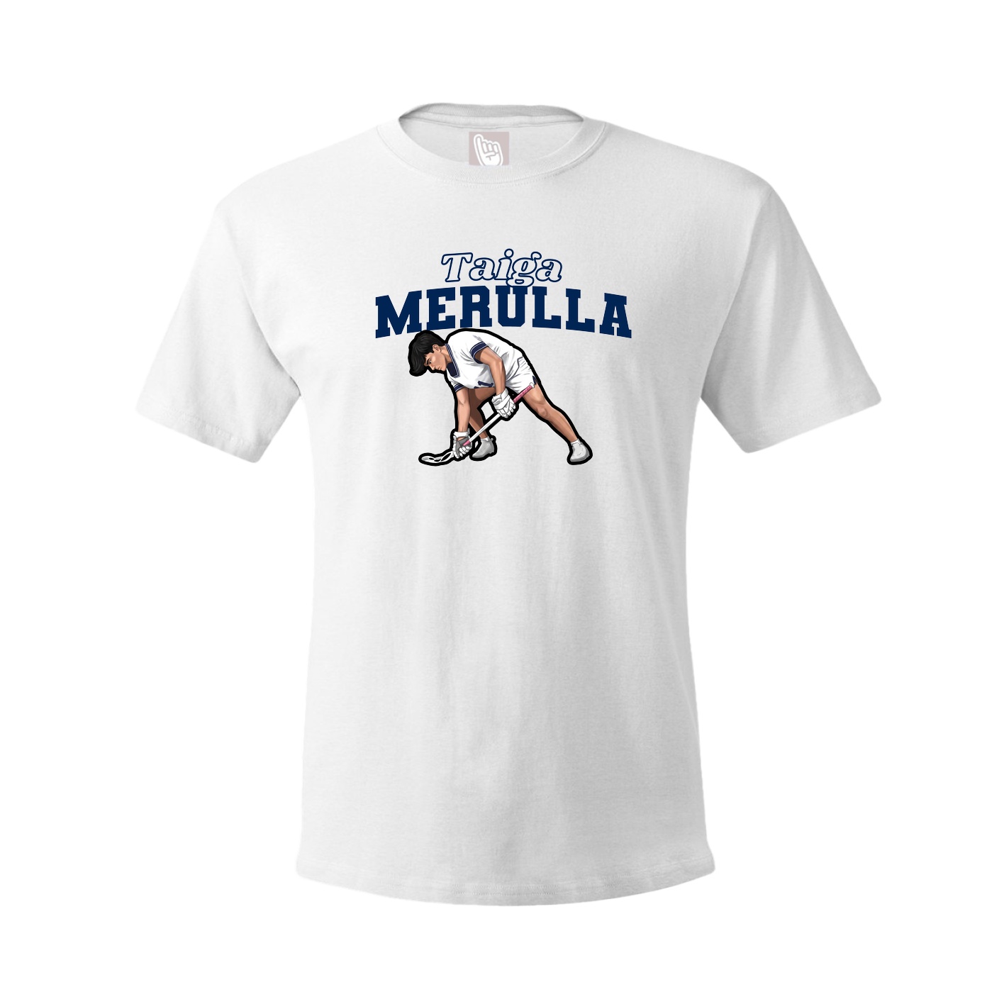Youth Tee — Name Arch in White
