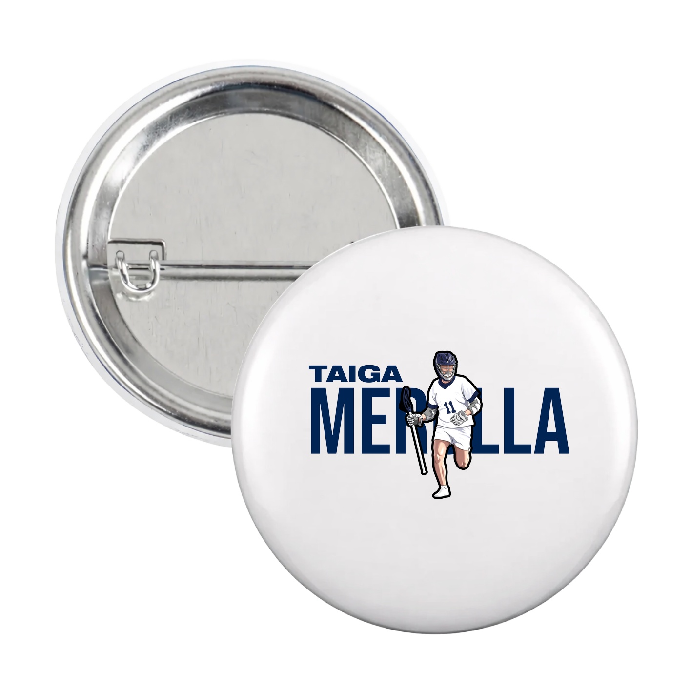 Game Day Button — Player Name in White