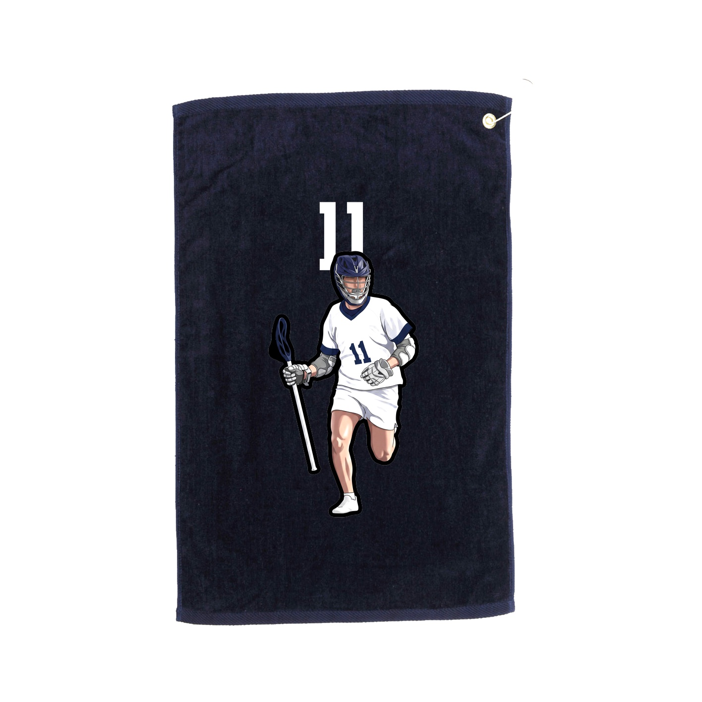 Golf Towel — Number Top in Navy