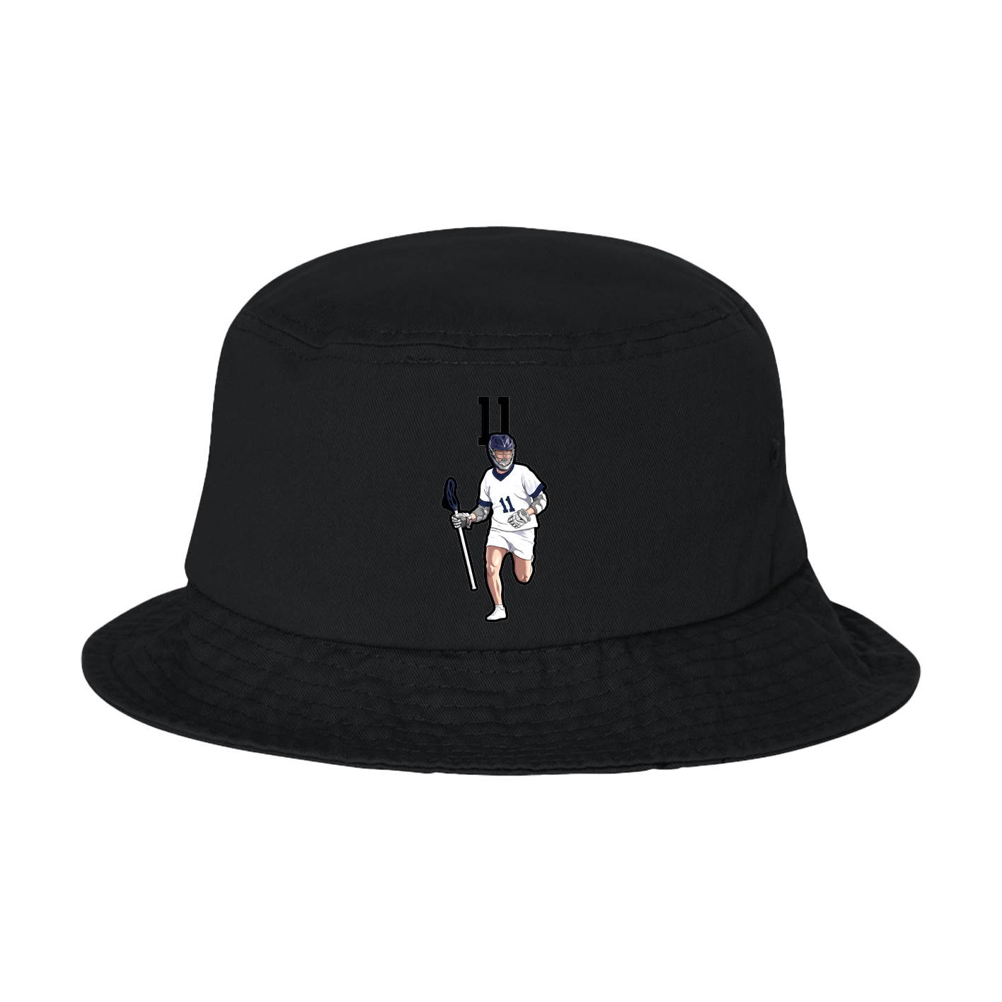Bucket Cap — Number Top in Black
