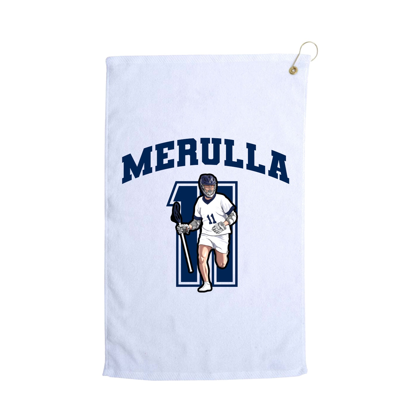 Golf Towel — Number in White
