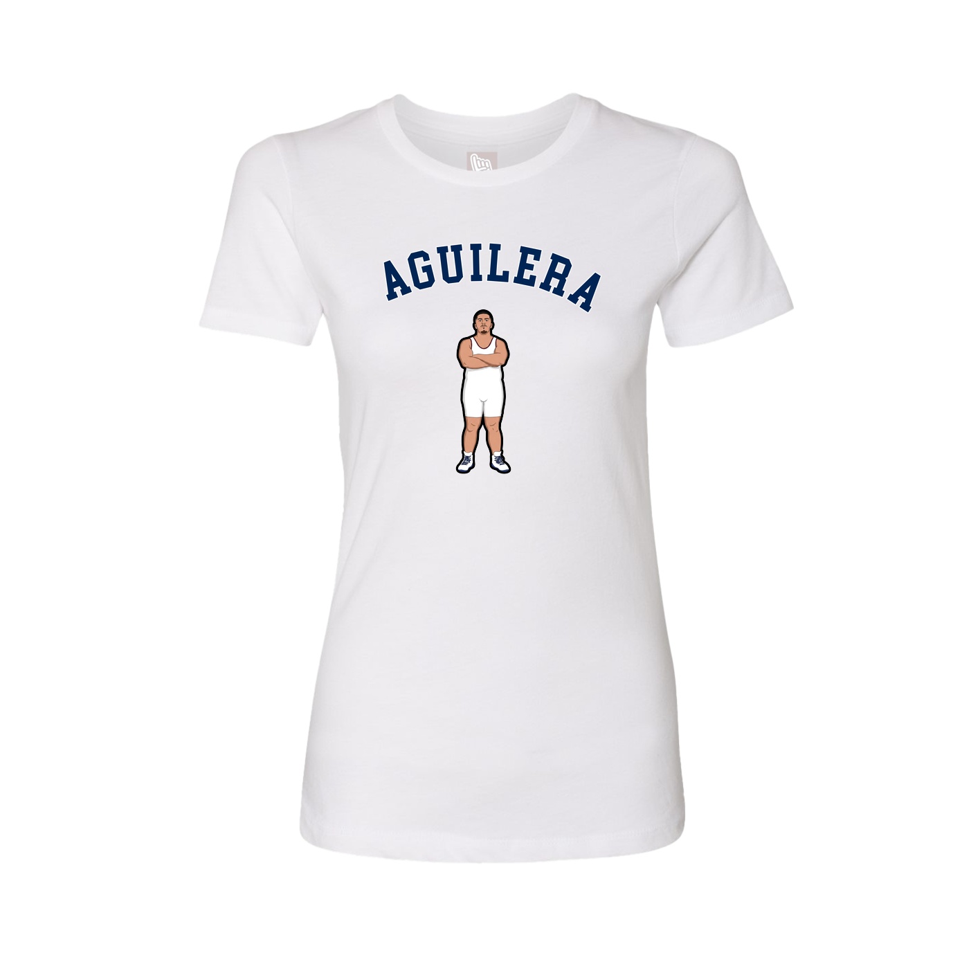 Fitted Women's Tee — Shirsey Arch in White