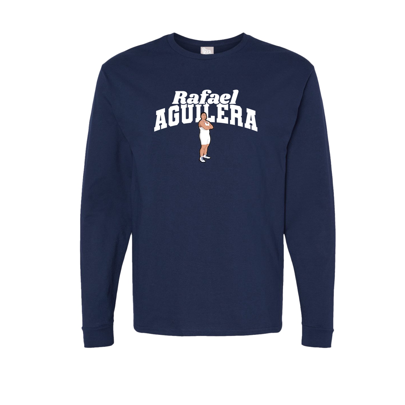 Long Sleeve Tee — Signature Arch in Navy