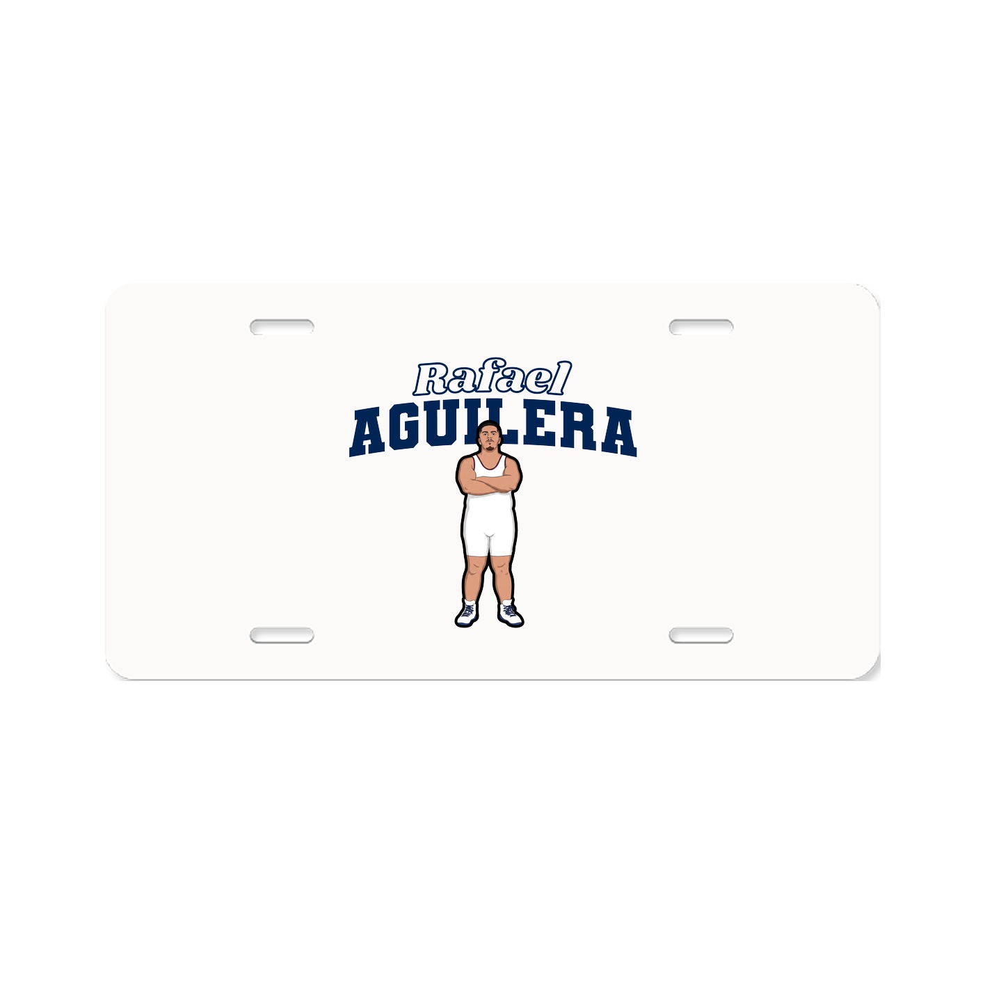 License Plate — Name Arch in Classic