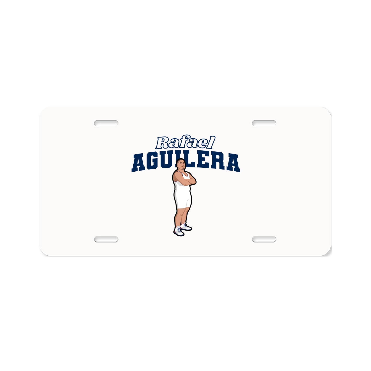 License Plate — Name Arch in Classic