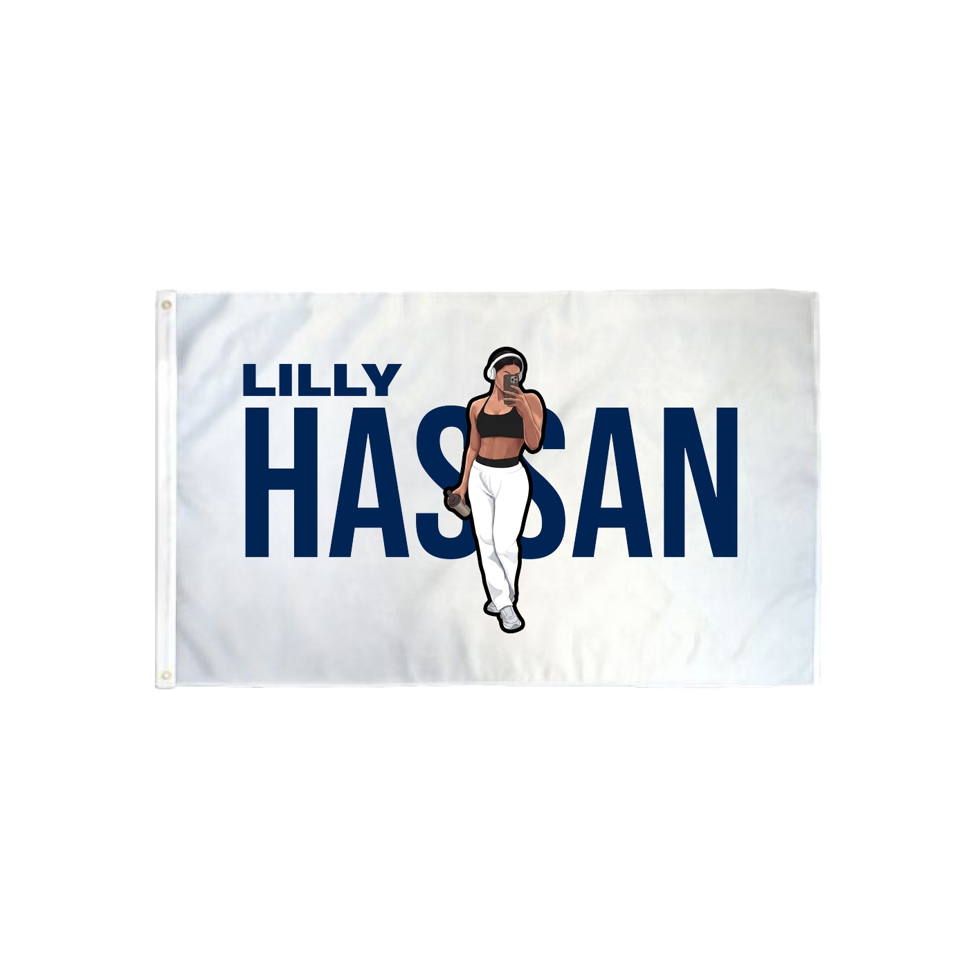 3x5 Flag — Player Name in Classic