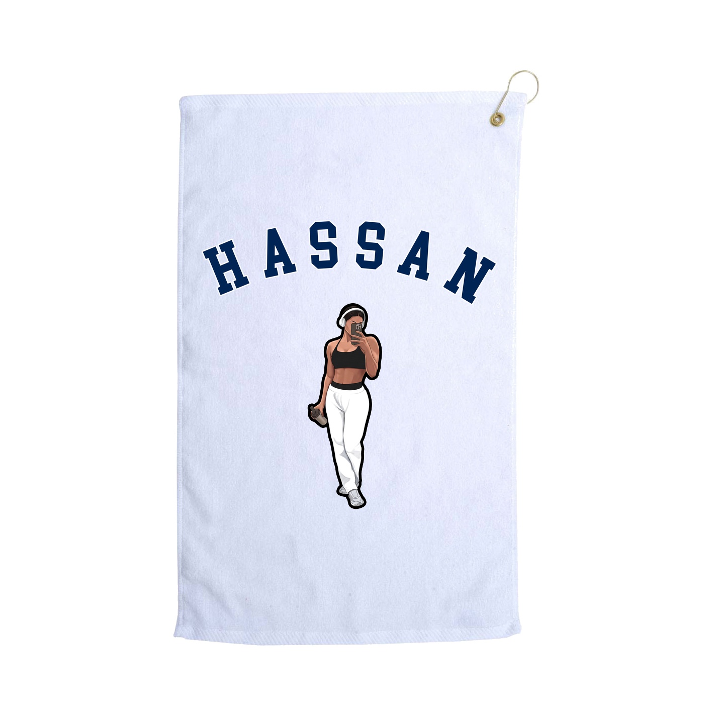 Golf Towel — Shirsey Arch in White