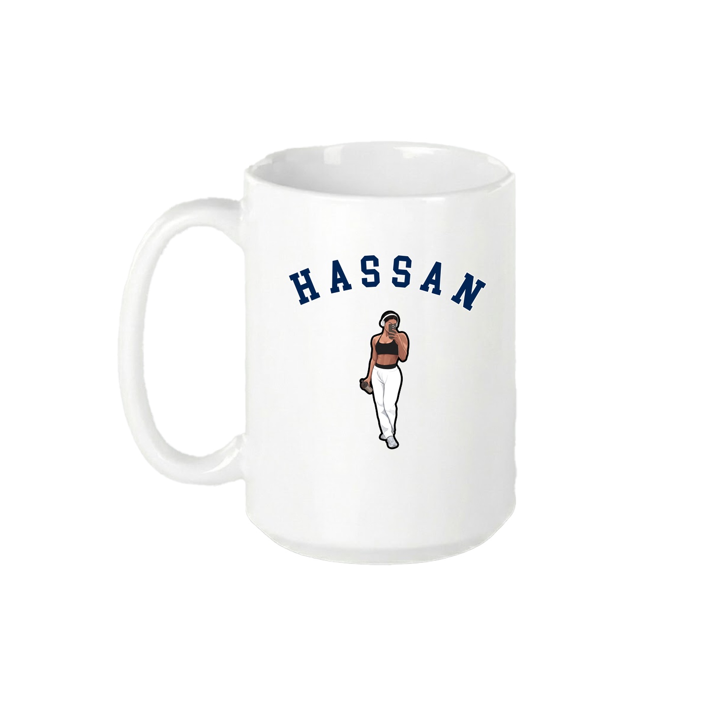 15oz Coffee Mug — Shirsey Arch in White