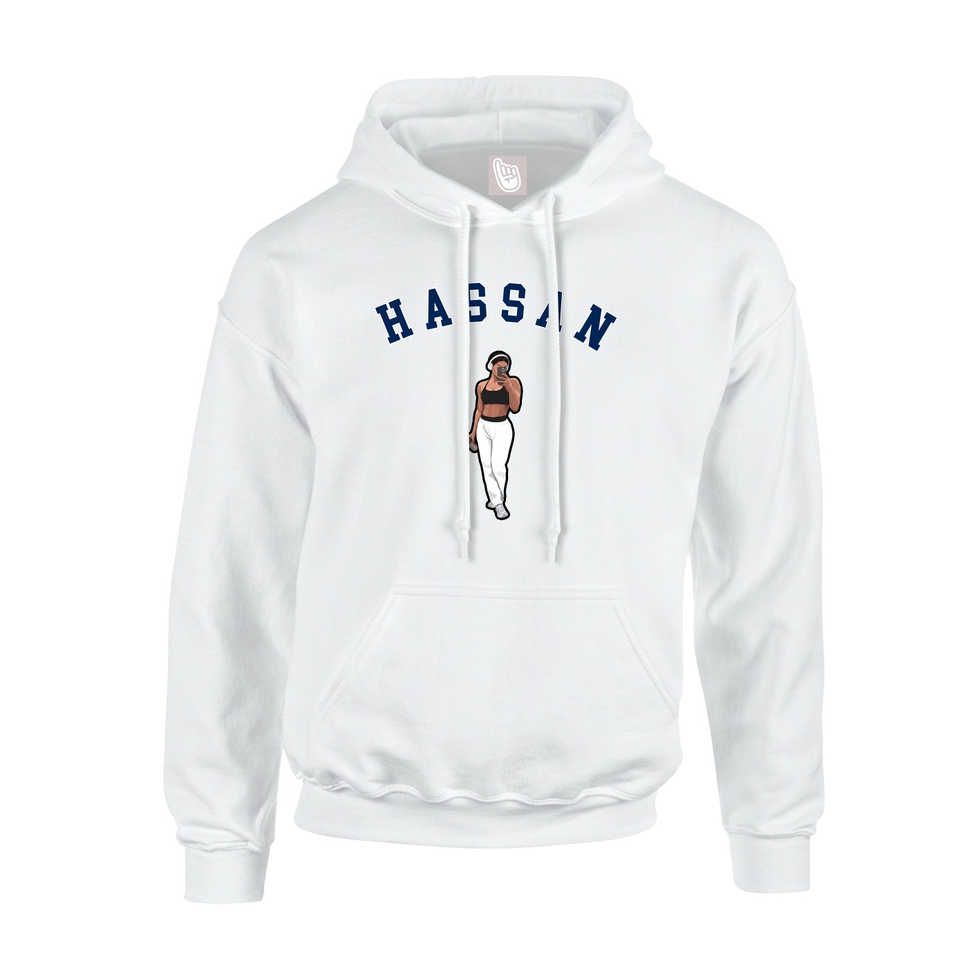 Youth Hoodie — Shirsey Arch in White