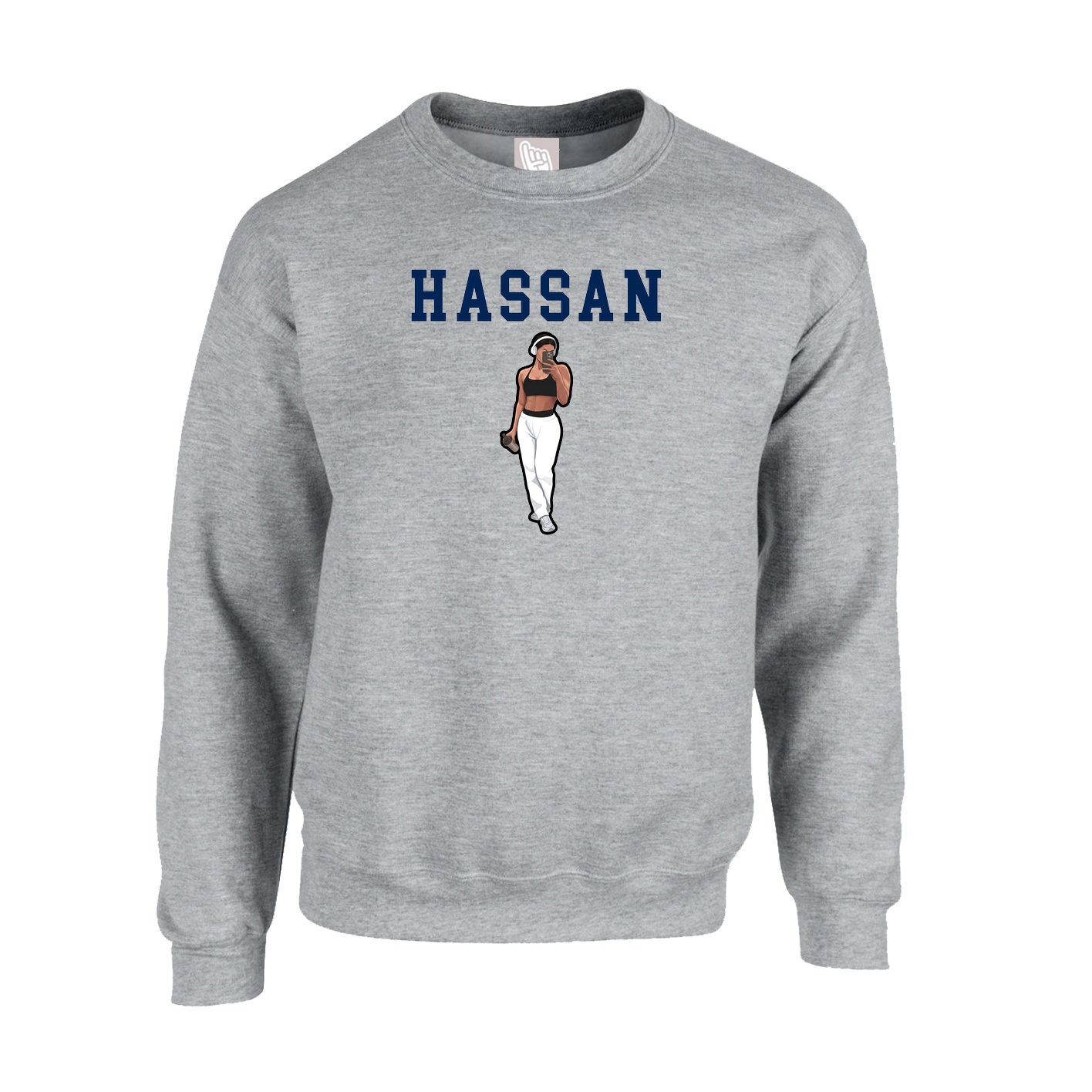 Fleece Crew — Shirsey in Grey