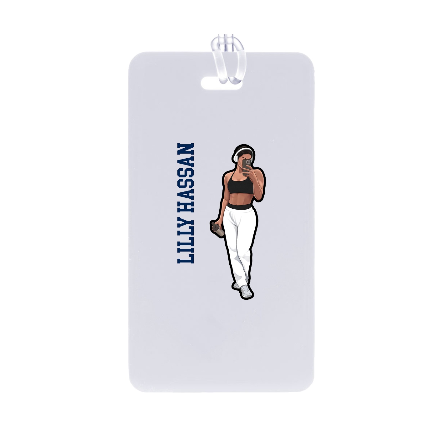Bag Tag — Name Vertical in Classic