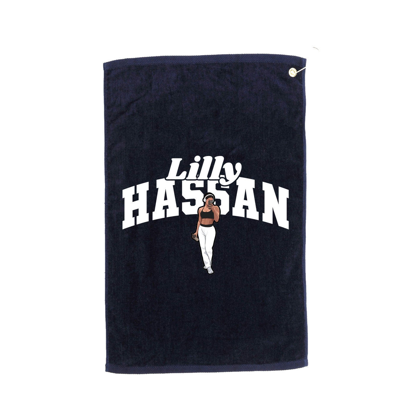 Golf Towel — Signature Arch in Navy