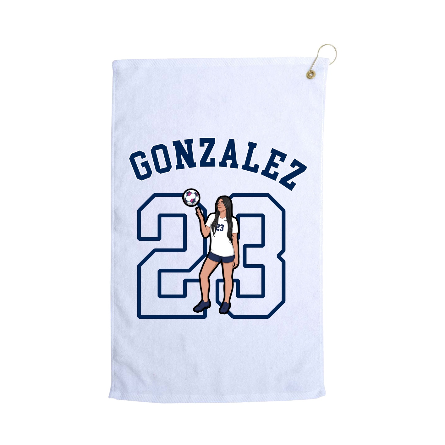 Golf Towel — Shirsey Arch in White
