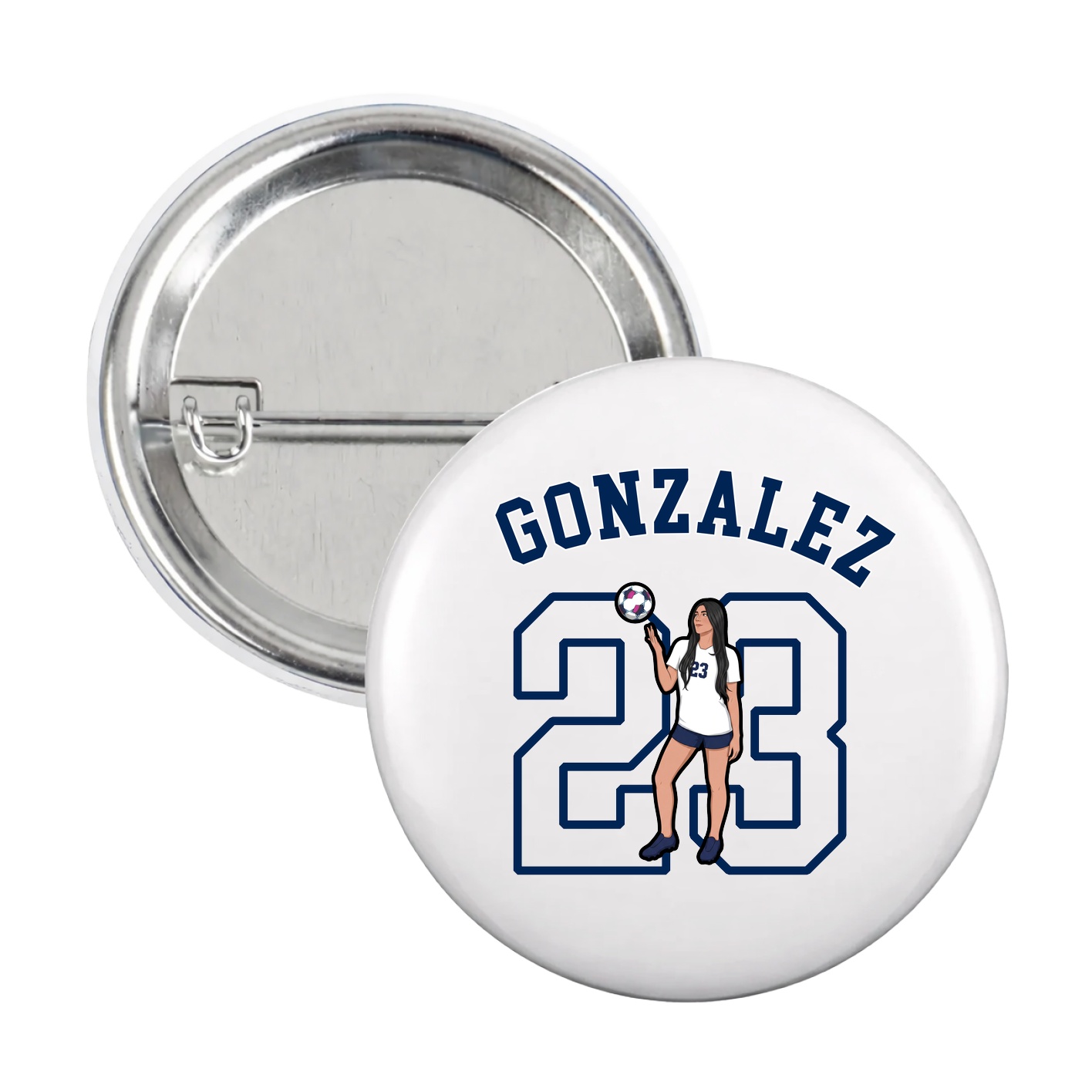 Game Day Button — Shirsey Arch in White