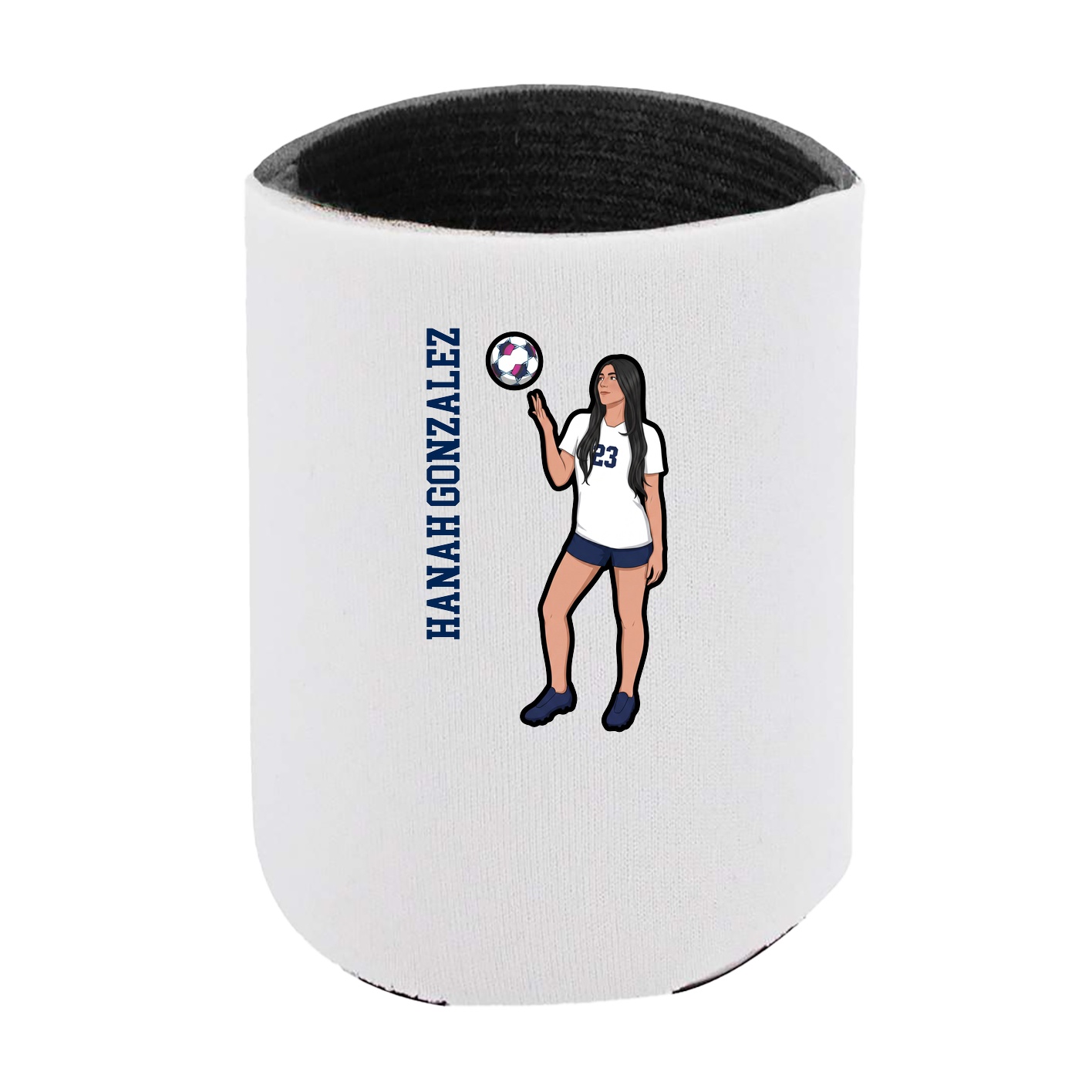 Can Holder — Name Vertical in White