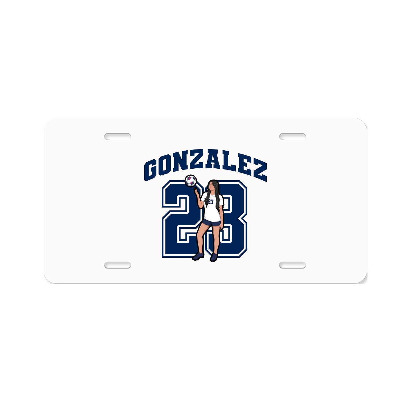 License Plate — Number in Classic