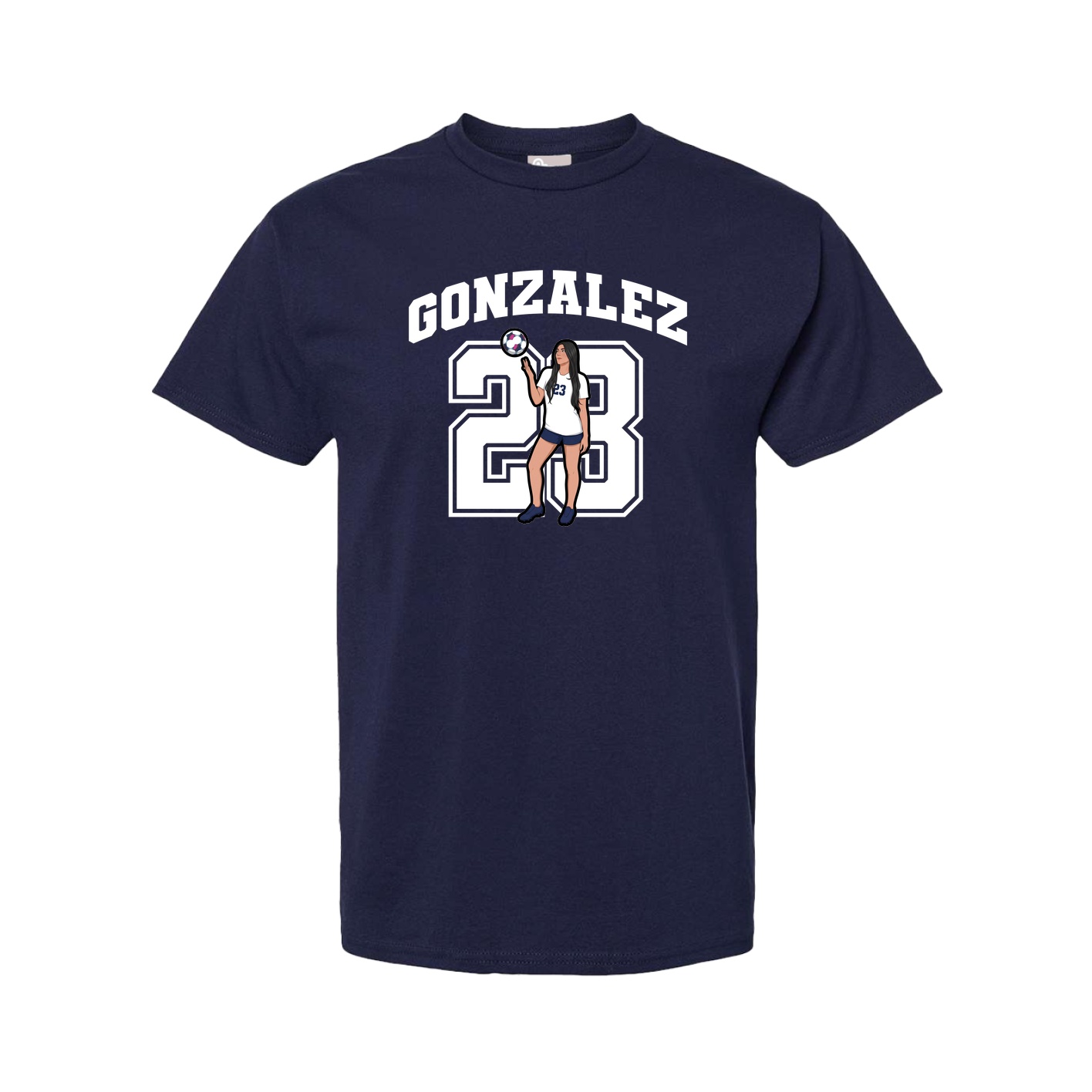 Tee — Number in Navy