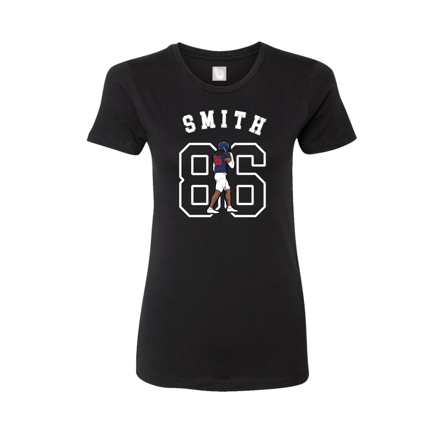 Fitted Women's Tee — Shirsey Arch in Black