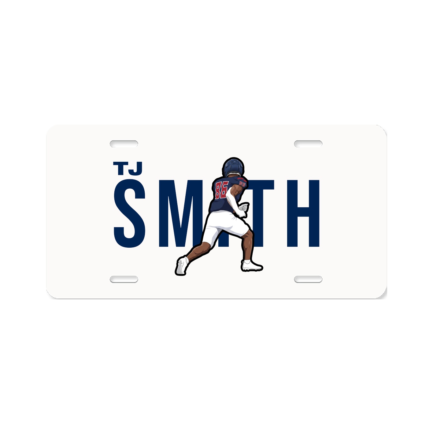 License Plate — Player Name in Classic