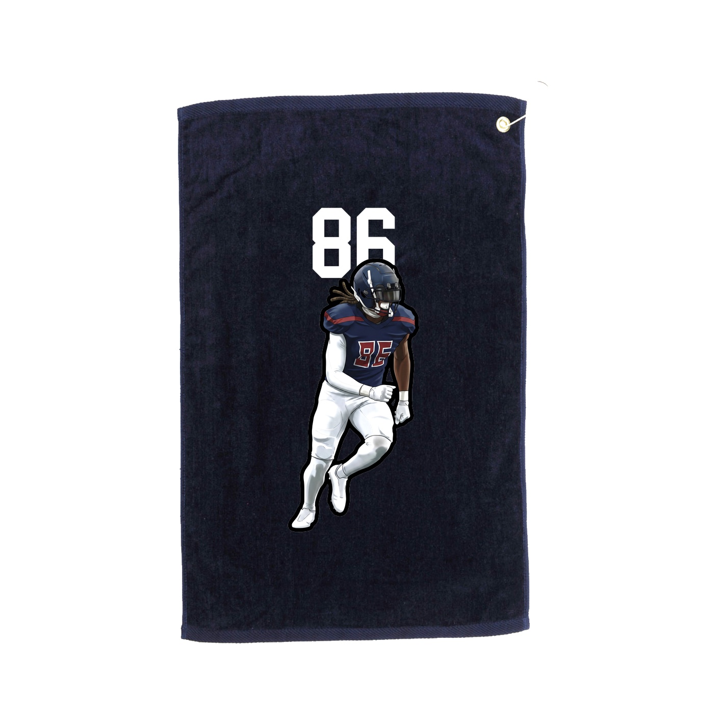 Golf Towel — Number Top in Navy