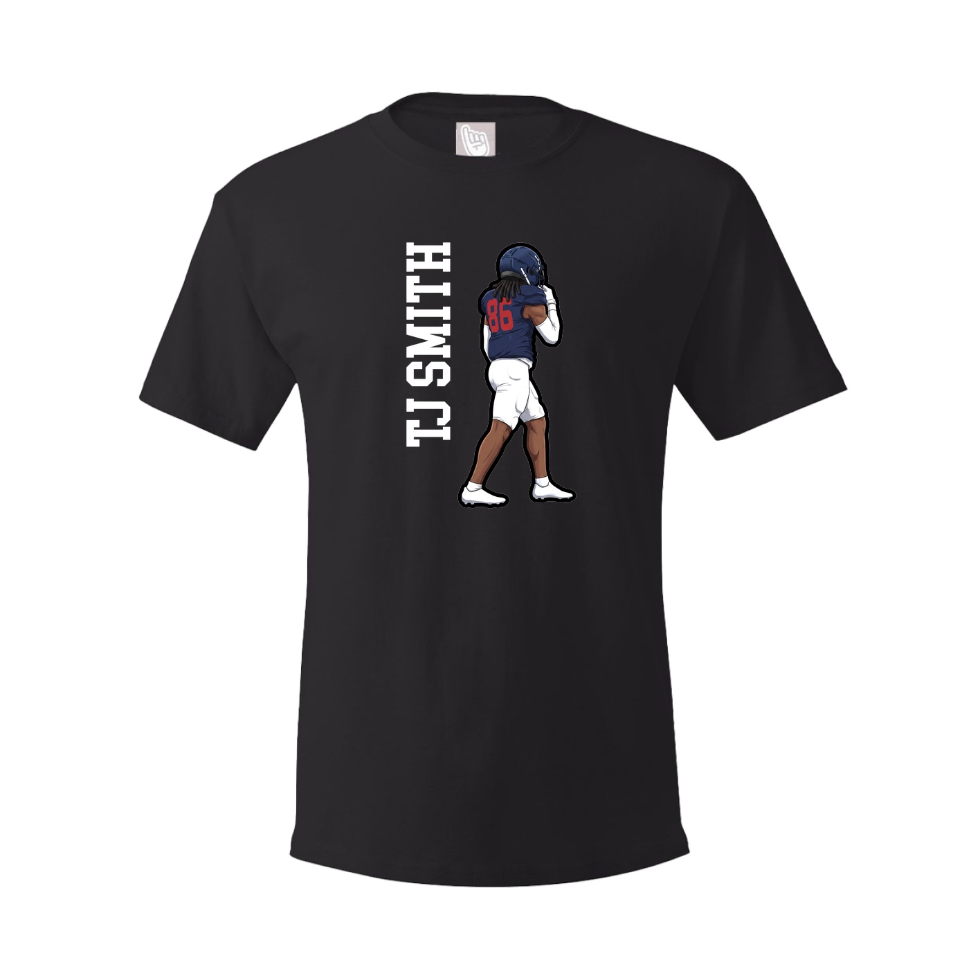 Tee — Name Vertical in Black