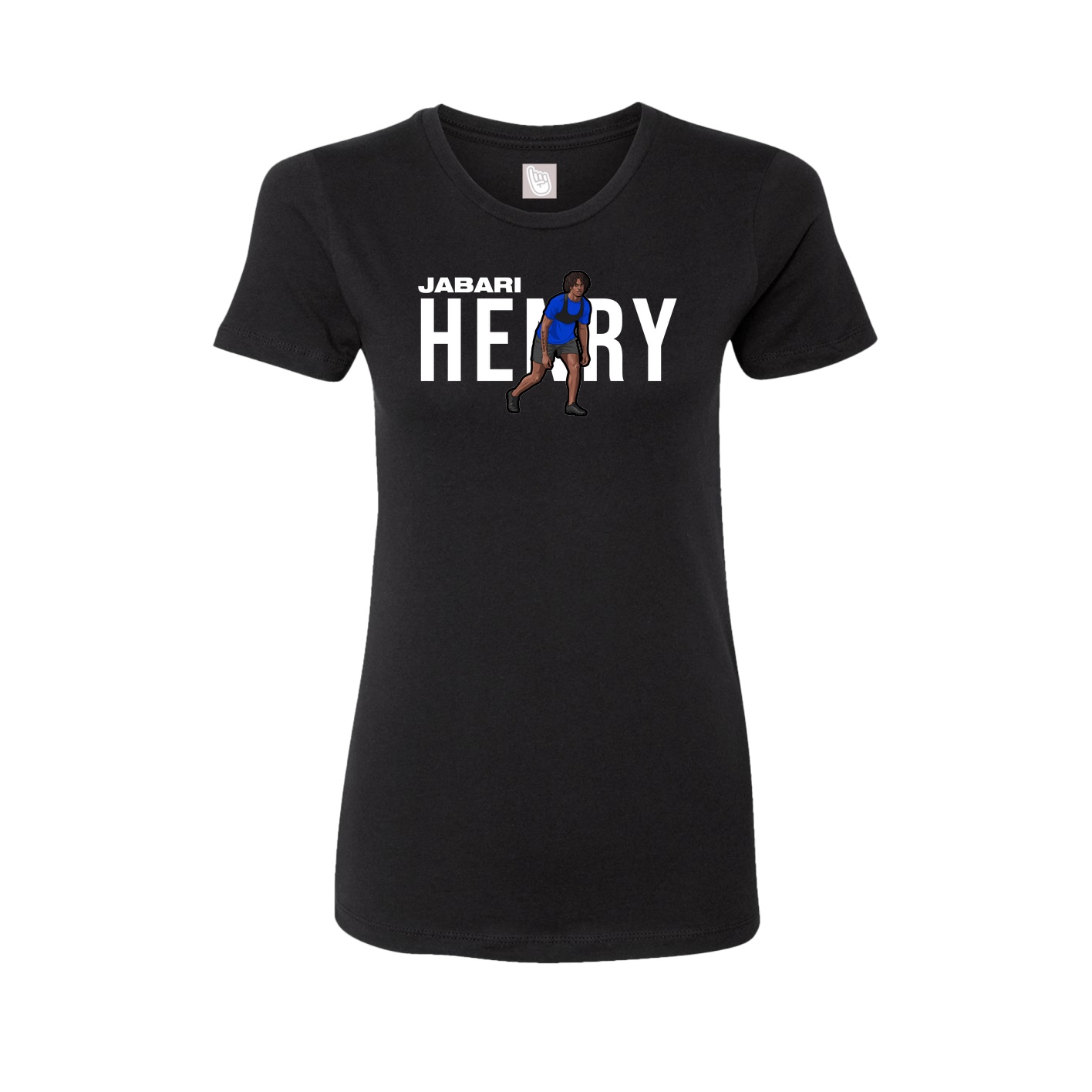 Fitted Women's Tee — Player Name in Black