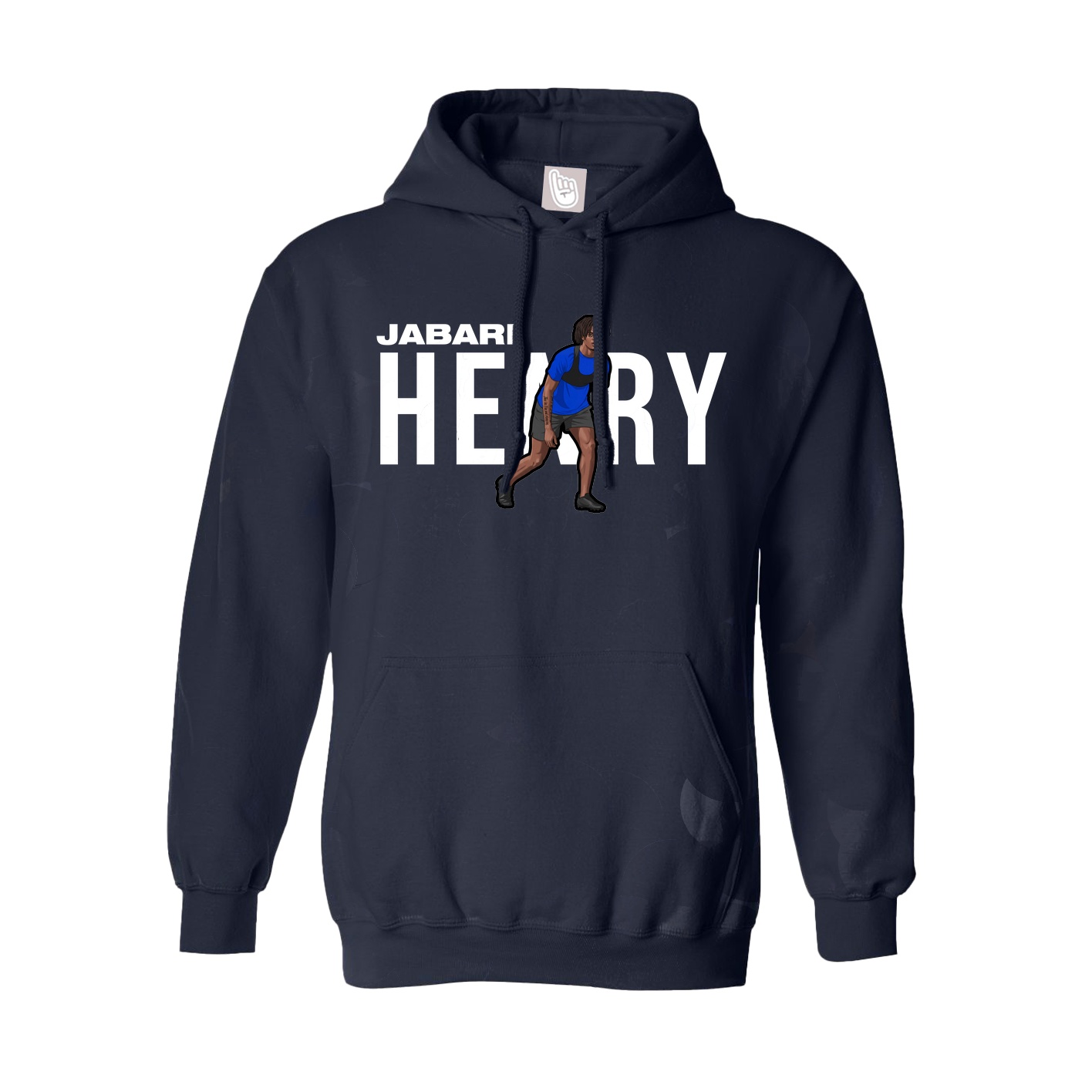 Hoodie — Player Name in Navy