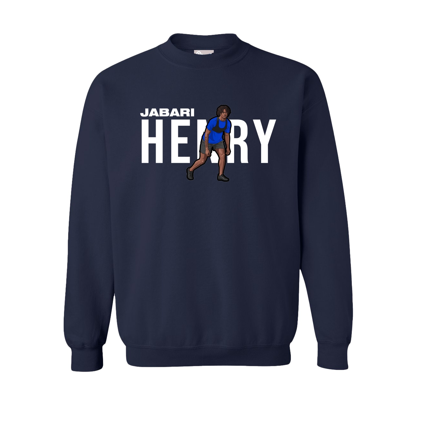 Fleece Crew — Player Name in Navy